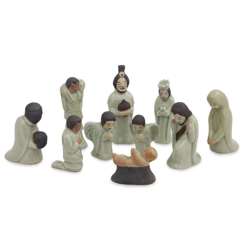 Ensemble de crèche de naissance saint siam