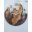 14 po de diamètre, horloge murale en résine, horloge murale, horloge murale en bois, décoration murale, horloge murale en bois, grande horloge murale