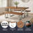 Philipson Wood And Metal 3-Pc Dining Set