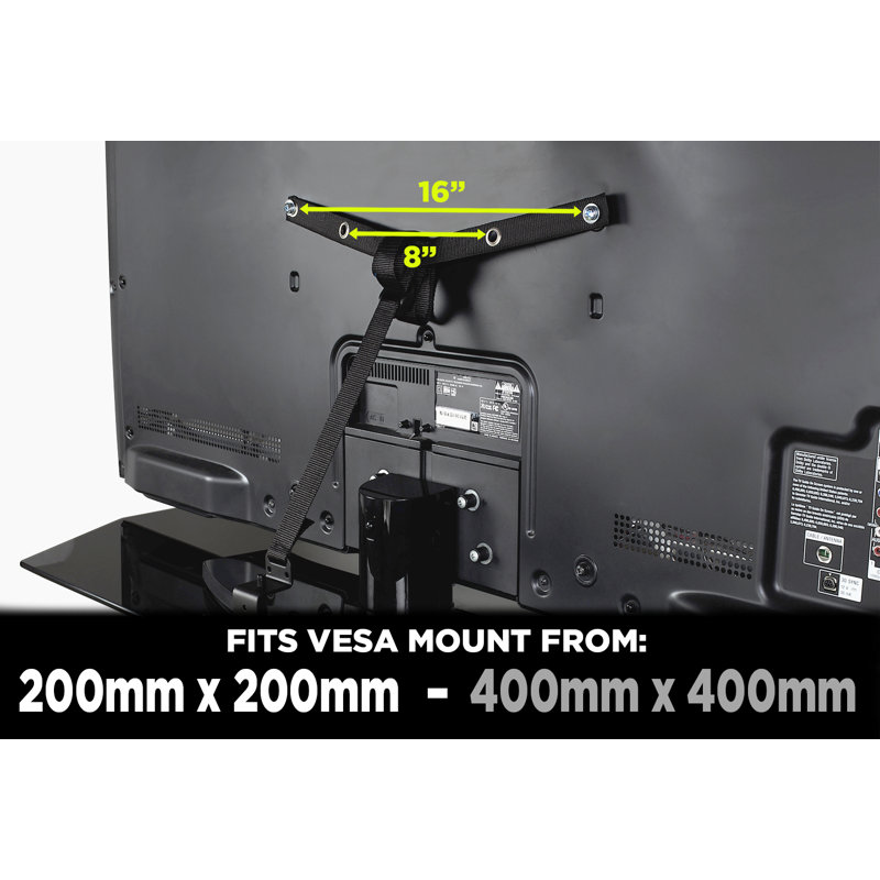 Mount It! TV Safety Straps For Child & Baby Proofing, Anti Tip Prevention and Earthquake Protection