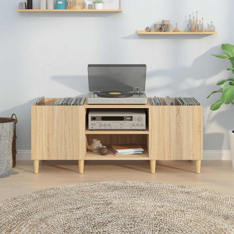 Unfinished TV Stand for TVs up to 55", Sonoma Oak