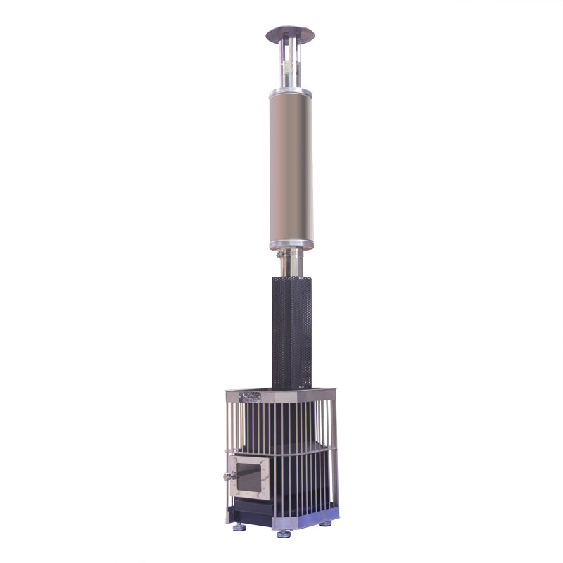 ALEKO Stainless Steel Wood Burning Sauna Heater with Chimney Kit