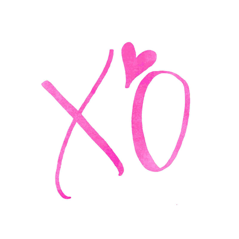 " Xo Glitter ", 30" H x 30" W  