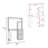 Maine Desk With Hutch and  Shelves-1724050300