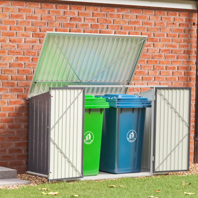 Atrice 6 ft. W x 3 ft. D Metal Garbage Shed