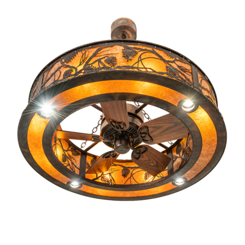 Whispering Pines Downrod Ceiling Fan