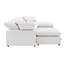 Ensemble de 6 coussins modulaires avec dossier confortable de 12 po de hauteur et 6 coussins en lin de style moderne avec coussins confortables