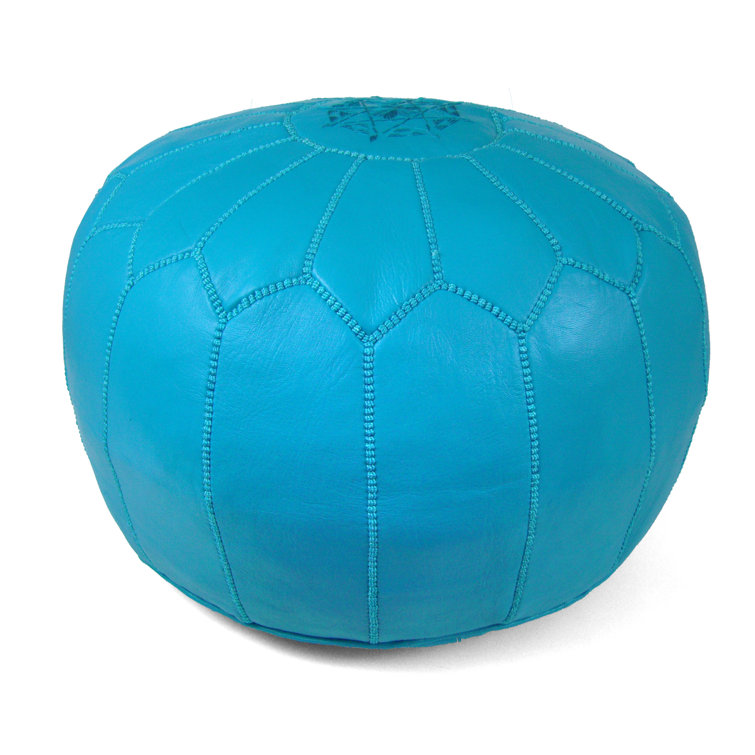 Cherise Moroccan Leather Pouf