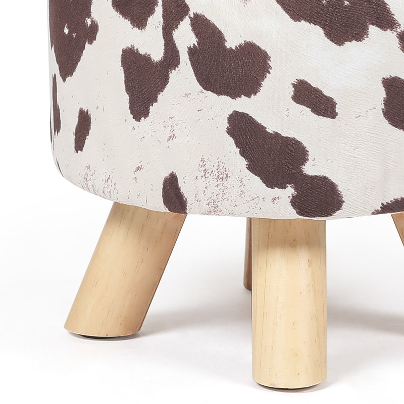 Repose-pieds rond Darlington, Vache brune