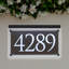 Metallic Crystal LED Lighted Trajan Engraved 1-Line Address Sign-458105748-458105737