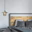 Virna 11.8"W 1-Light Glass and Metal Pendant