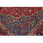 Tapis rouge en laine noué à la main rétro vintage mauve Kashan Perry - 9 pi 7 po x 12 pi 9 po