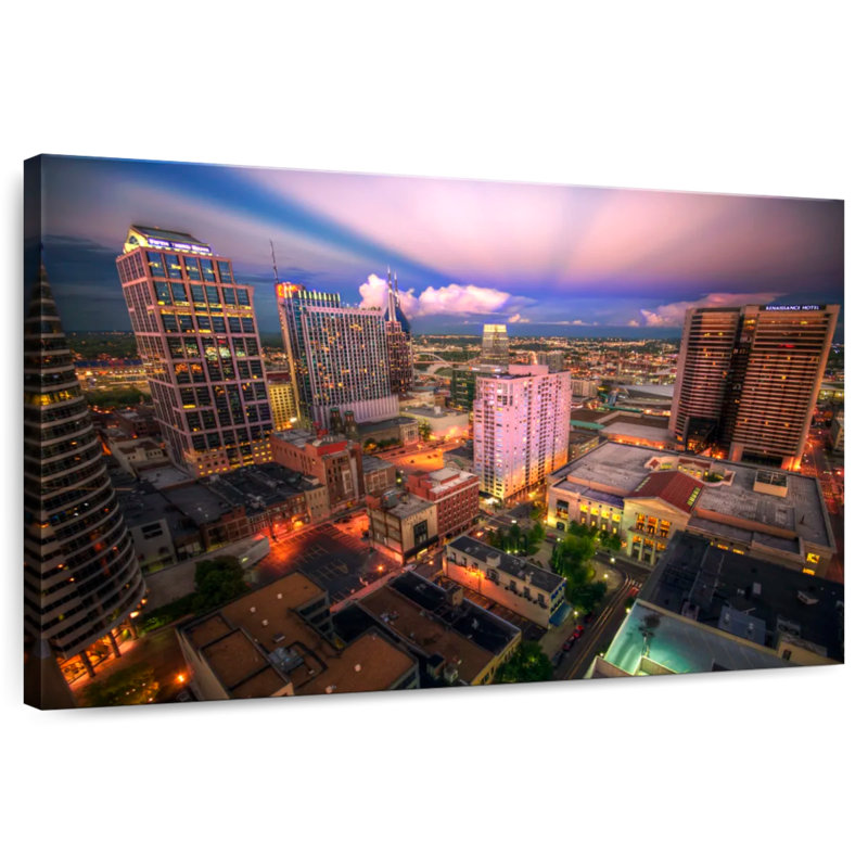 Sirci, centre-ville de Nashville, H 24 po x l 36 po