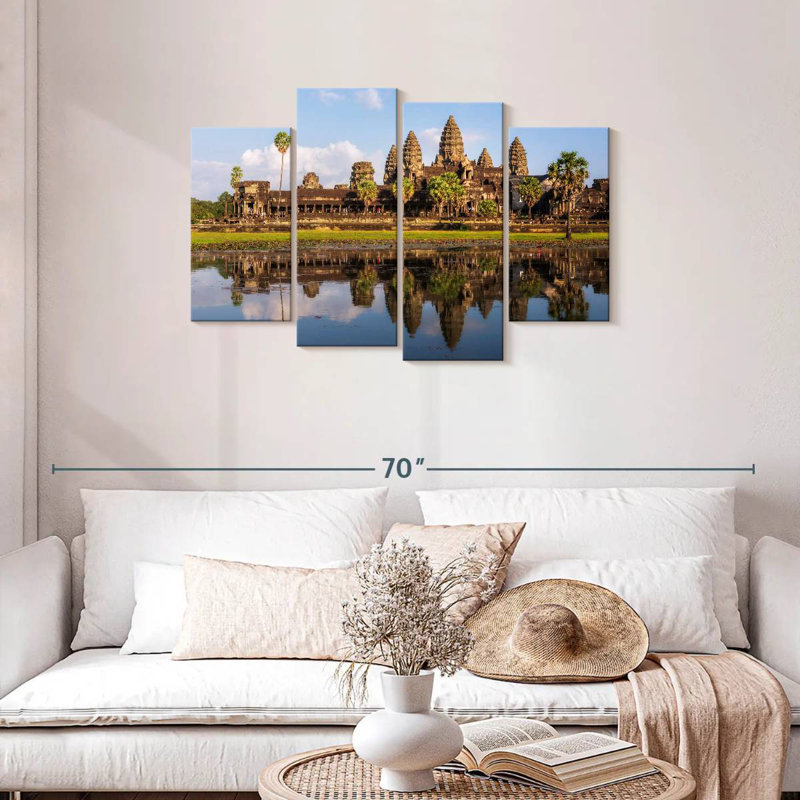 Adella Angkor Wat Reflection, 27" H x 43" W