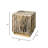 Cube Dripped Resin Side Table