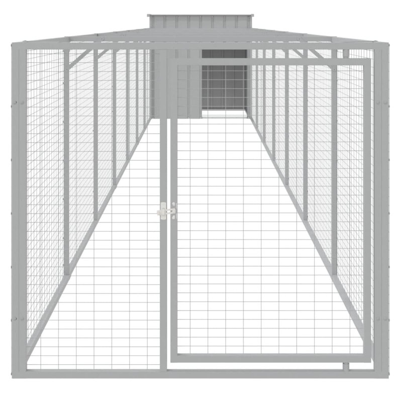 Niche pour chien Drayson, H 43,3 po x l 43,3 po x P 320,1 po, Gris clair