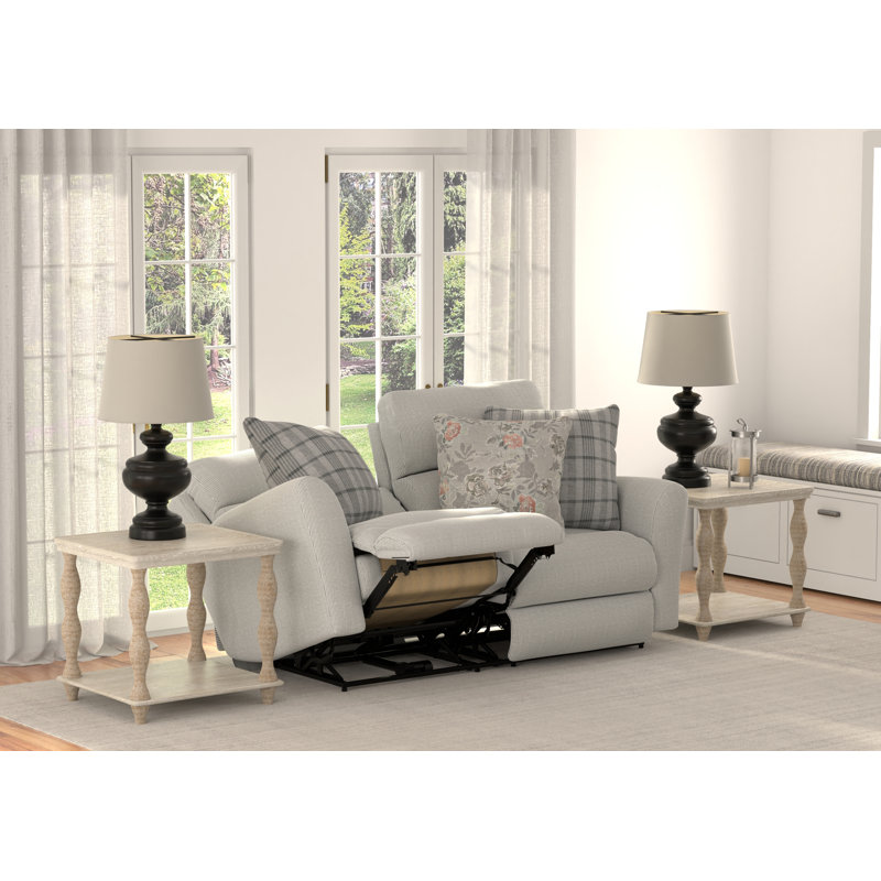 Causeuse inclinable électrique Chappy, Gris, Électrique - Bouton-poussoir, P1