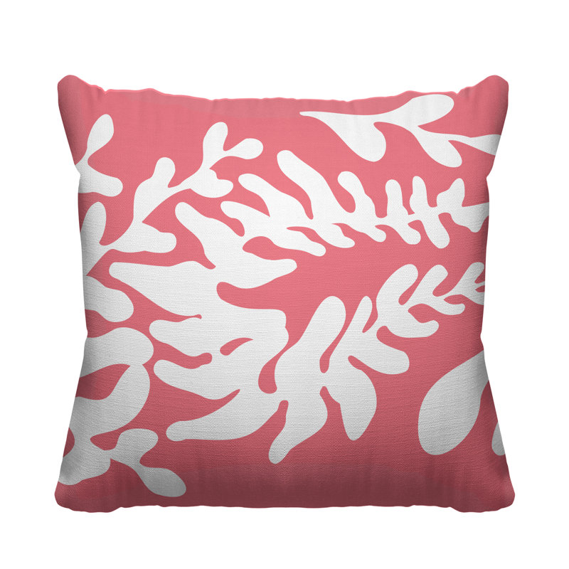 Housse et insert de coussin extérieur carré Garrison, L 17 po x H 17 po, Rose