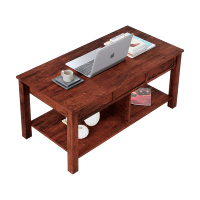 Lift Top Extendable 4 Legs Coffee Table with Storage by GATCOOL