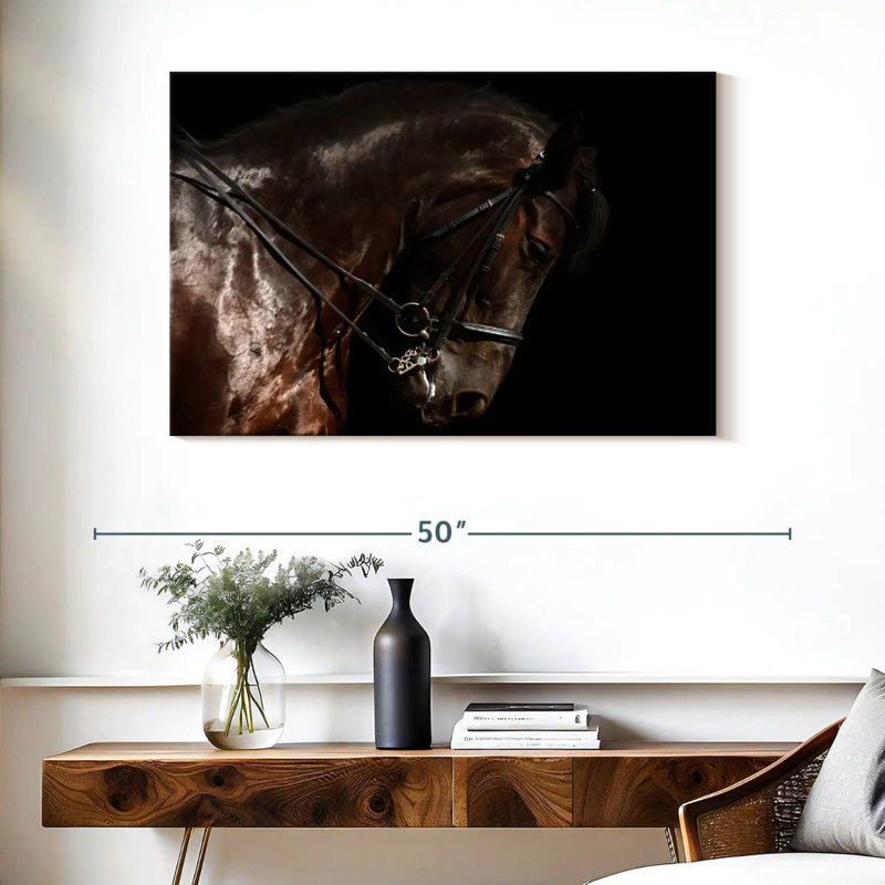 Brampt Bridled Horse, 26" H x 39" W