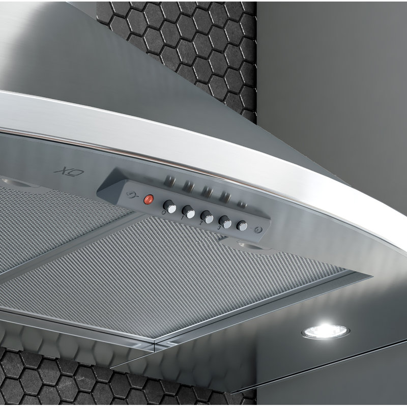 Hotte murale convertible 36" 600 cfm