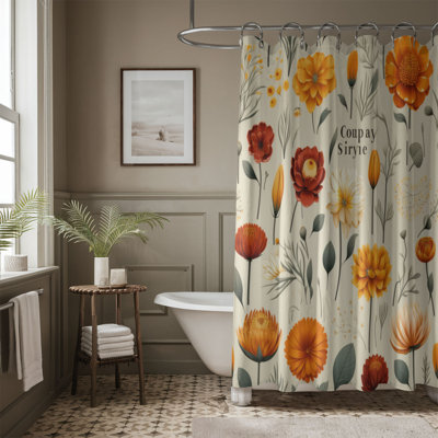 Marigold Whispers - Premium Shower Curtain