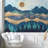 Abstract Mountains Peel & Stick Border-93867381