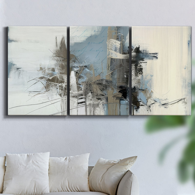Painter's Composition Study VII - Toile encadrée multi-pièces, H 60 po x l 120 po x P 2 po