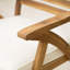 Ensemble repas d'extérieur 3 pièces en bois d'acacia avec coussins, teck