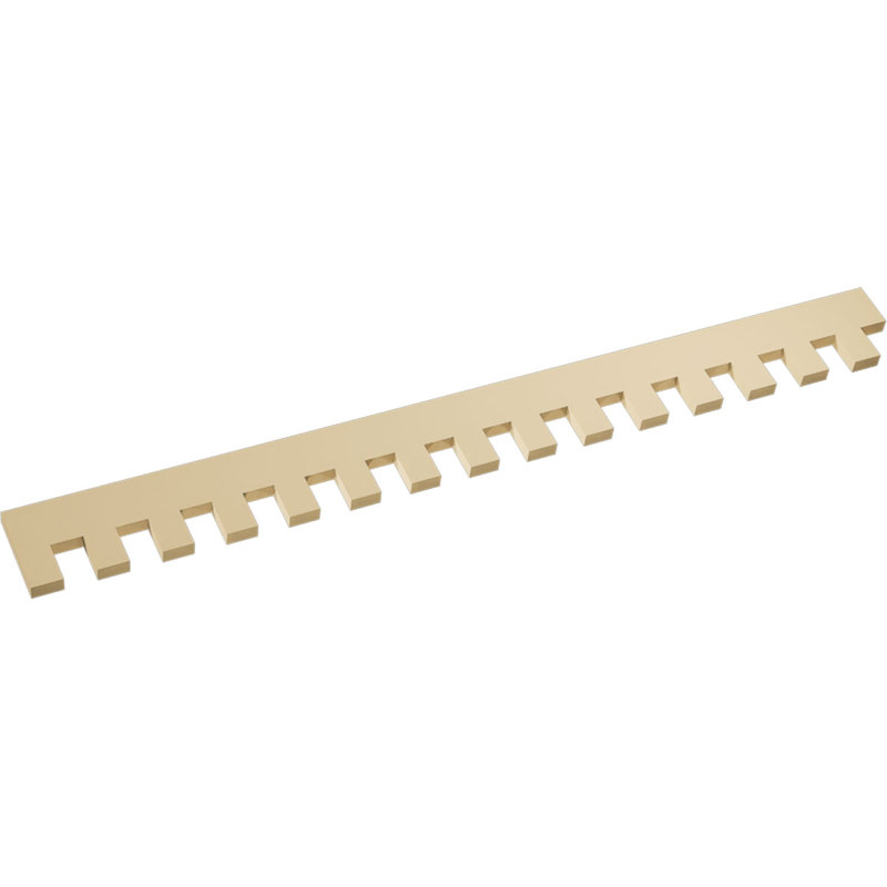 H 9 po x l 1 1/2 po x L 48 po, bordure en uréthane dentelée Signature Elizabeth, brun clair, H 9 po