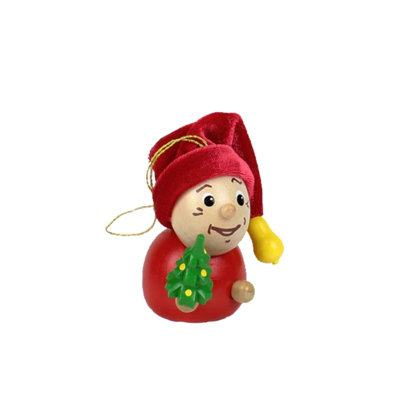Joevanny 3.5'' Wood Hanging Figurine Ornament
