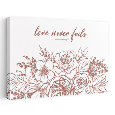 Love Never Fails Contemporary Flower Art