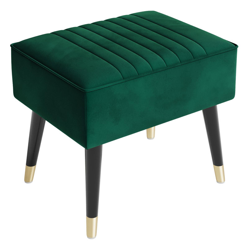 Tabouret d'appoint en bois manufacturé, Vert