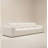 142" Modern Deep Seat Corduroy Upholstered Sofa Couch with Oversized Cushions-1881042823