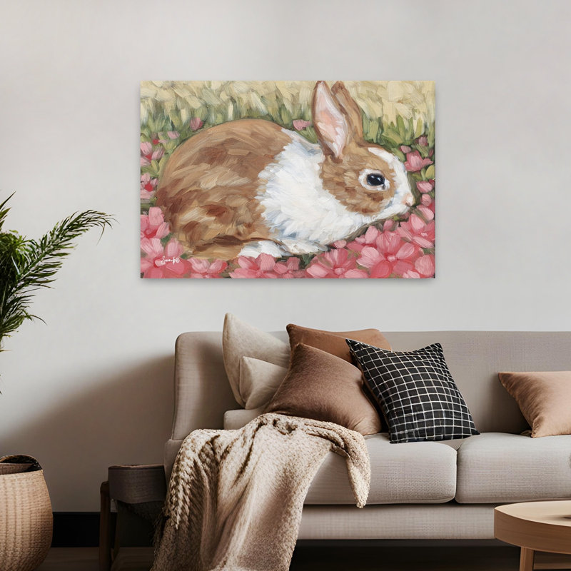 Art de fleur de lapin Sweet Pansy, H 32 po x l 48 po