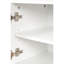 Console multimédia Grace-Arch avec portes réglables et pieds en bois massif, convient aux téléviseurs de 78 po ou moins - ivoire-434961281