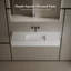 Lavabo de salle de bain mural à surface solide 47 po x 16 po Monblari blanc mat-132520264
