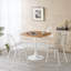 Tables de salle à manger en chêne durable, métal MDF, style moderne pour la maison