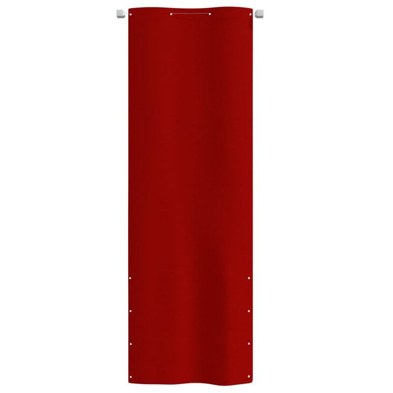 Aleksejus Single Curtain Panel, 240cm H x 80cm W, Red