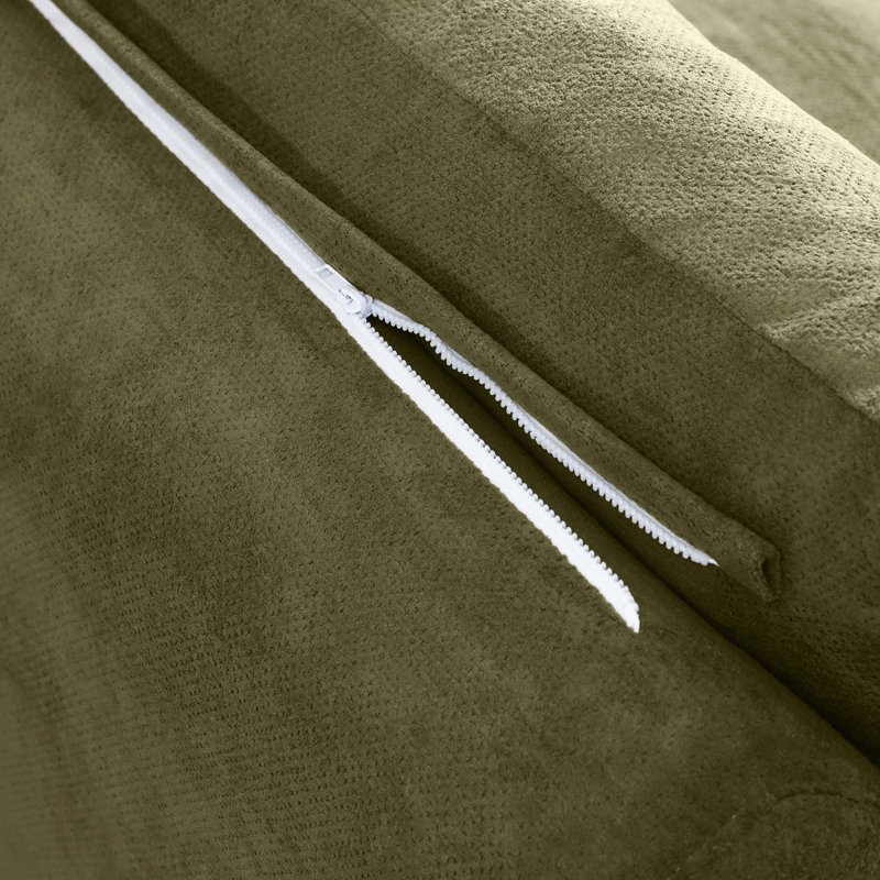 Fauteuil à billes ergonomique avec repose-pieds, Vert
