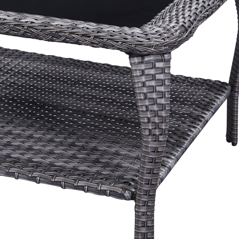 Table d'extérieur Schutt 35 L x 35 W, gris
