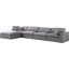 Canapé modulaire réversible avec repose-pieds Burrows-851334096