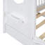 Lit en bois avec lit gigogne pour enfants avec rangement