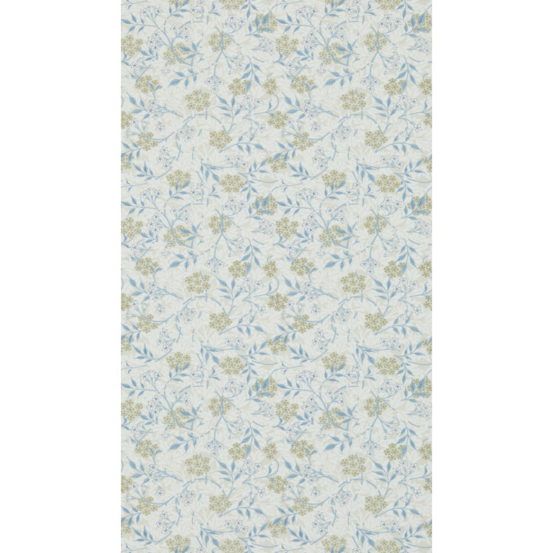 Jasmine Wallpaper, Ecru/Wood