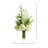 Delphinium, Hydrangea and Fern Floral Arrangement in Tall Glass Vase