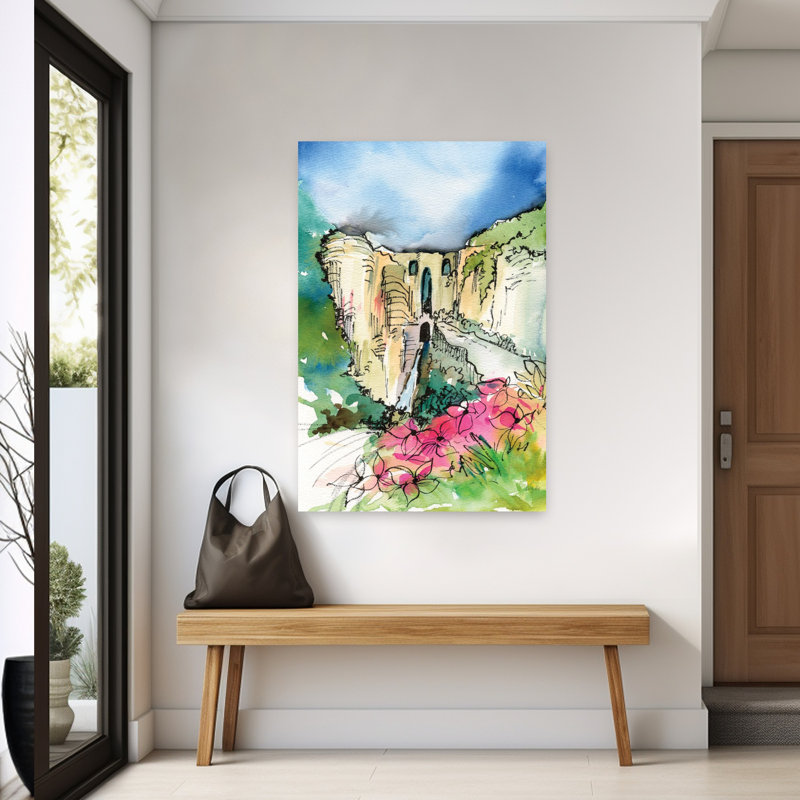 Paysage secret contemporain caché secret, H 60 po x l 40 po