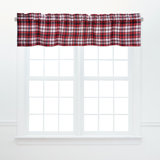 Fireside Plaid Cotton Valance Window Treatment