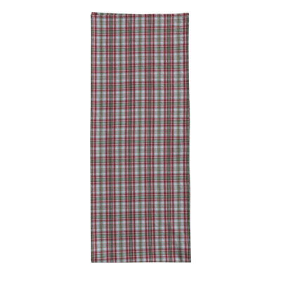 Woven Cotton Table Runner W Plaid Pattern