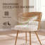 Comfortable Dining Chairs, Rattan Metal 4 Piece Farmhouse Set For Kitchen