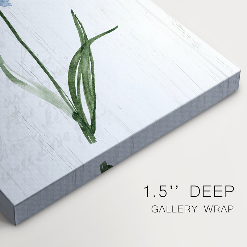 Garden Botanical I -Galery Enveloppé Cavas, H 27 po x l 18 po